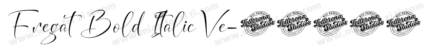 Fregat Bold ItalicVe字体转换